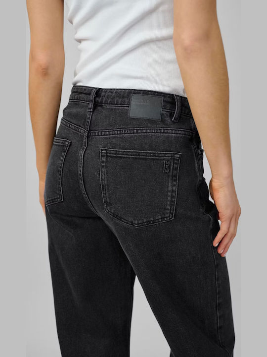 Women's Jean Trousers in Wide Line Black
