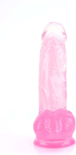 Chisa Novelties Ρεαλιστικό Dildo με Όρχεις και Βεντούζα Ροζ