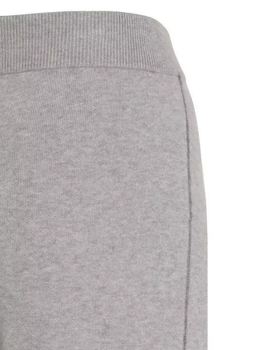 Women's Fabric Trousers Grey Melange