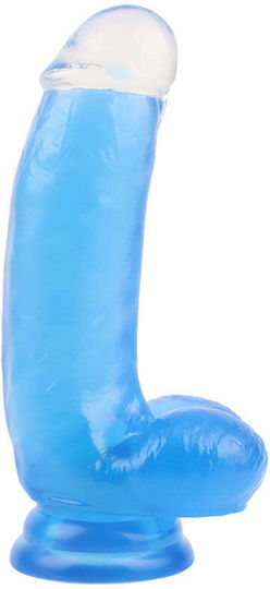 Chisa Novelties Lover Ρεαλιστικό Dildo με Όρχεις και Βεντούζα Μπλε