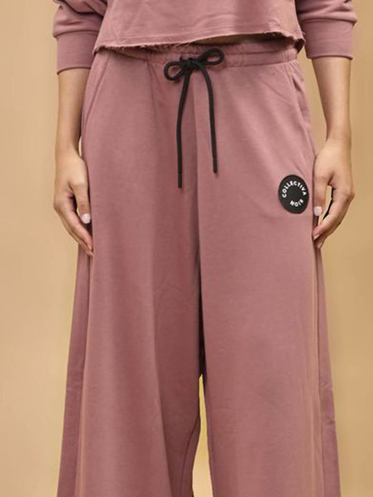 Women's Fabric Trousers Noir, Pink