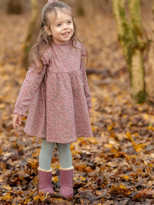 Little Dutch Set Kids Tights Rouge, Garden Green