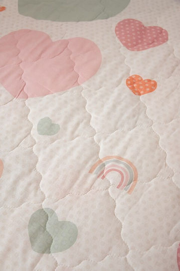 Naf Naf Подредба Детско Юрганче Единично с Калъфка White Pink 160x240cm 520801367135