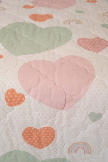 Naf Naf Подредба Детско Юрганче Единично с Калъфка White Pink 160x240cm 520801367135