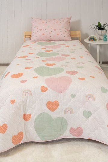 Naf Naf Подредба Детско Юрганче Единично с Калъфка White Pink 160x240cm 520801367135