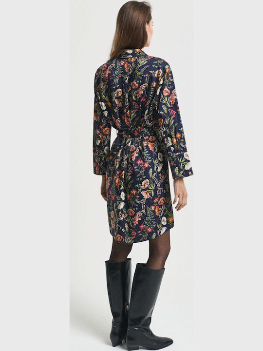 Mini Hemdkleid Dunkelblau