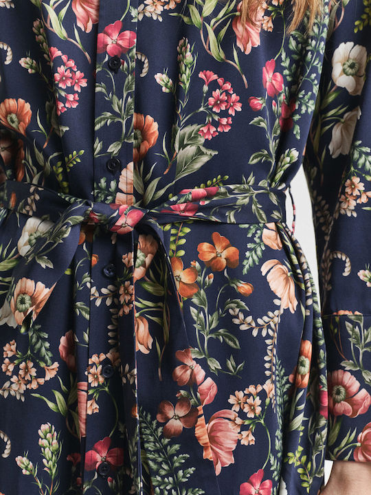 Mini Hemdkleid Dunkelblau