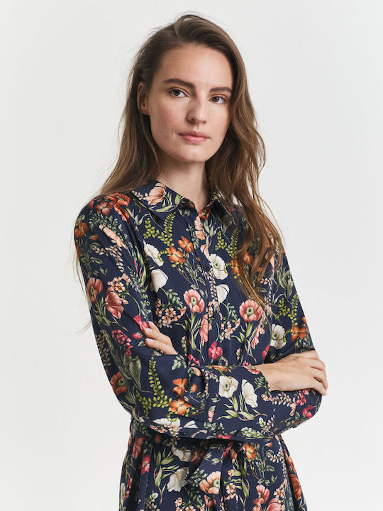 Mini Hemdkleid Dunkelblau
