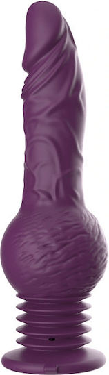 Smd Drill'n'thrill Vibrator Realistic Cu Mișcare De Împingere 25cm 3 Moduri De Sărituri & 10 Moduri De Vibrație Mov