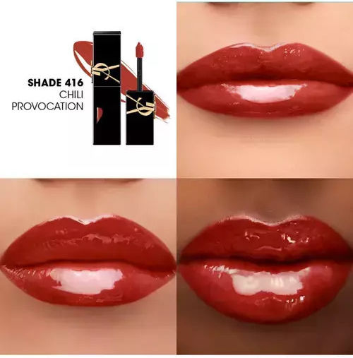 Ysl Vinyl Cream Long Lasting Liquid Lipstick 416 Chili Provocation
