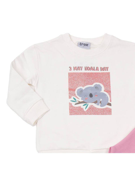 Kids Sweatpants Set White 2pcs