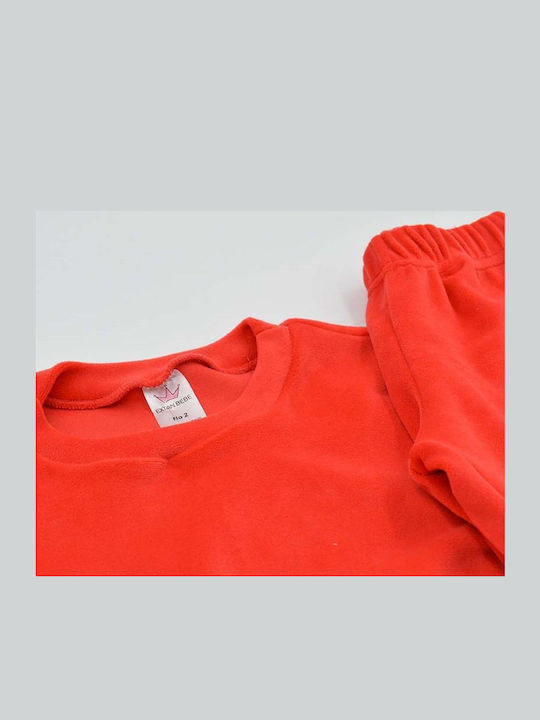 Kids Sweatpants Set Red 2pcs