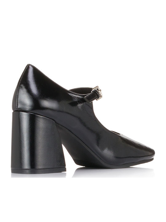 Pumps mit Riemchen Schwarz