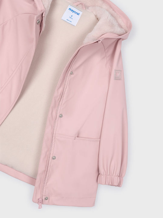Kids Parka with Hood Pink