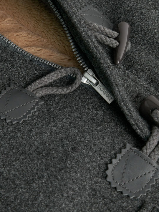 Kids' Coat Montgomery with Hood Gray