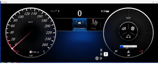 Bizzar Car Dashboard Head Up Display Digital Instrument