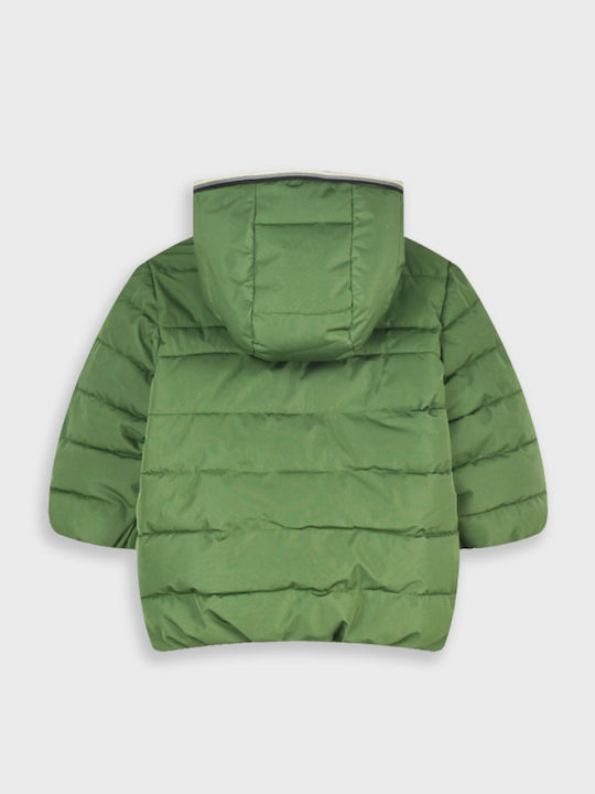 Kinder Freizeitjacke mit Kapuze Khaki
