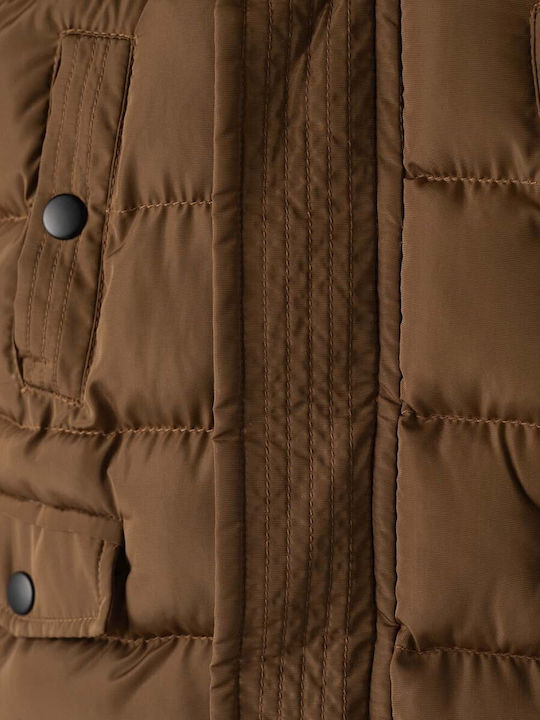 Kids' Casual Jacket with Hood Brown