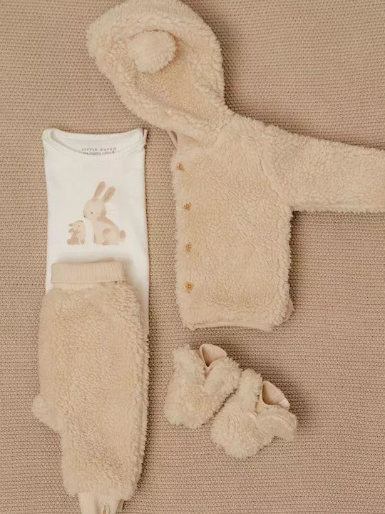 Παιδικό Casual Μπουφάν με Κουκούλα sand