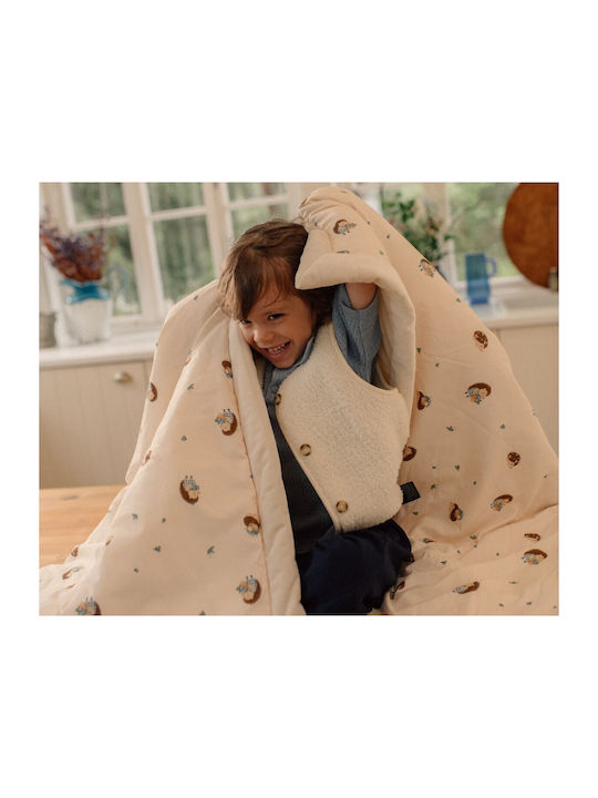 La Millou Blanket Nursery Swaddling Blankets Velvet Beige 110x110cm