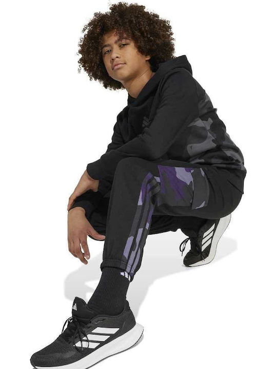 Pantaloni De Trening Pentru Copii Negri 3 Bucăți