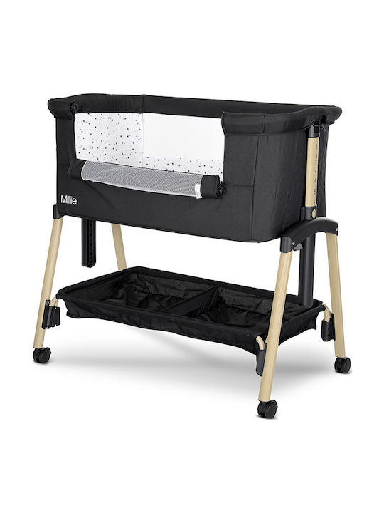 Lorelli Cradle Millie with Mattress and Wheels Black