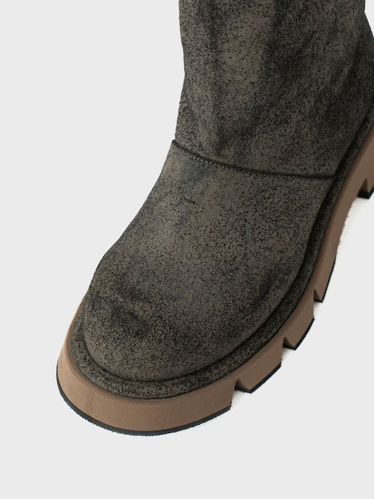 Damenstiefel Braun