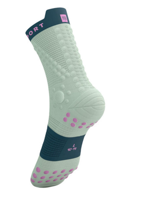 Compressport Pro Racing Socks V4.0 Trail Sportsocken Aqua/Stargazer