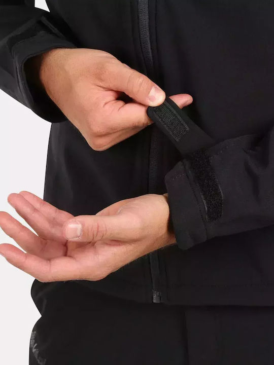 Geacă De Iarnă Softshell Impermeabilă și Cu Protecție Împotriva Vântului Neagră Black