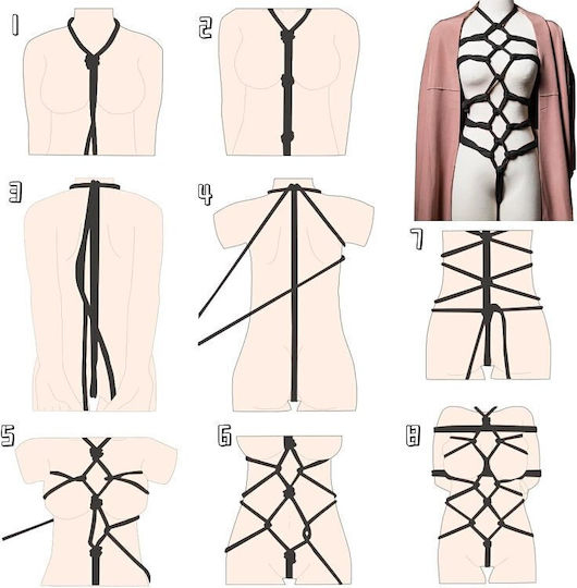 Bow Tie BDSM Kit σε Μαύρο Χρώμα 3τμχ