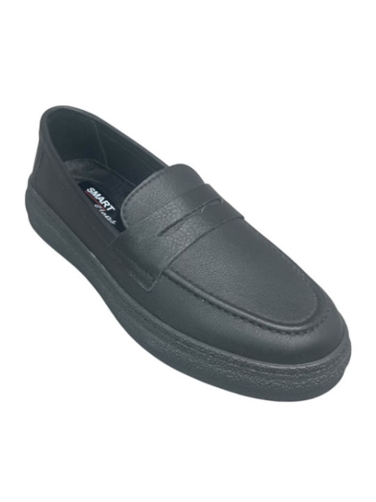 Δερμάτινα Γυναικεία Loafers σε Μαύρο Χρώμα