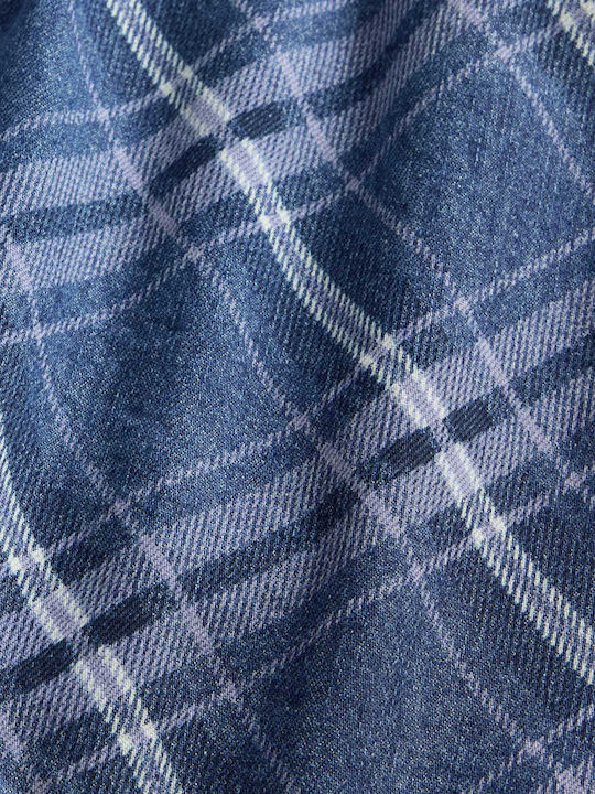 Τζιν Mini Φούστα Καρό Dark Blue Indigo
