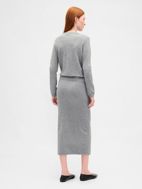 Midi Skirt Charcoal Grey