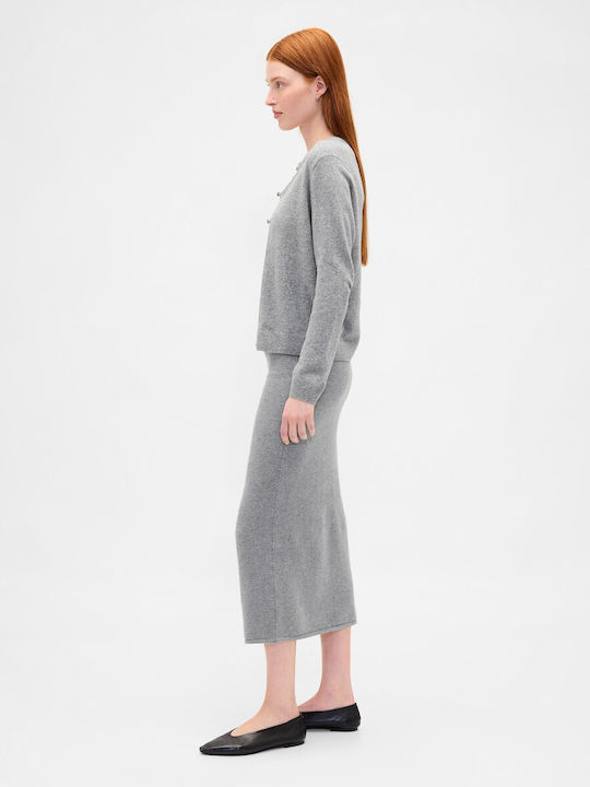 Midi Skirt Charcoal Grey