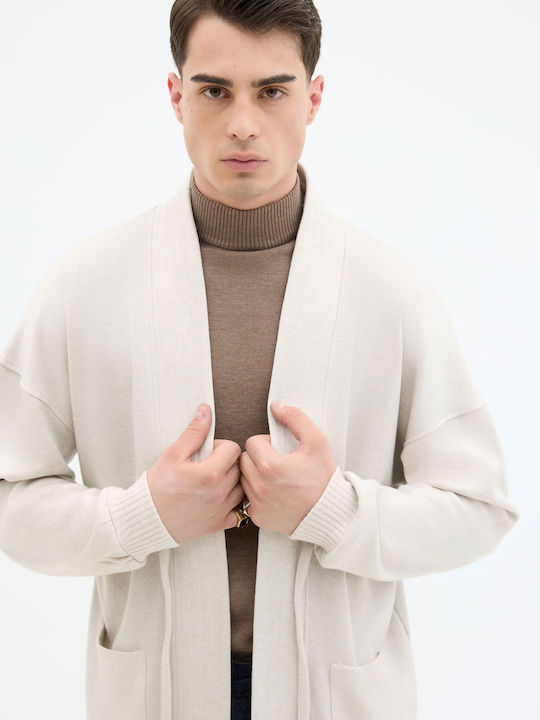 Herren Strickjacke Sand