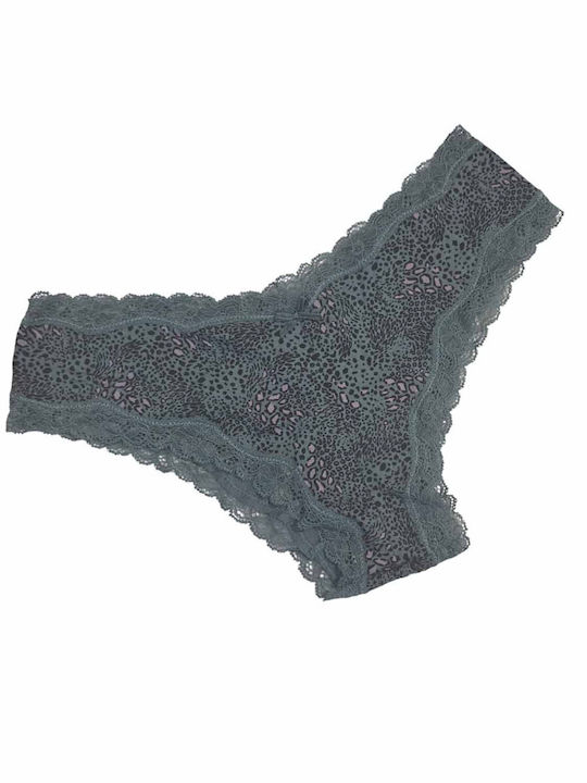 Bamboo Damen Brasilien 2Pack mit Spitze Multicolour