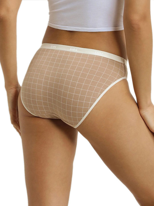 Les Pockets Βαμβακερά Women's Slip 3Pack Brown