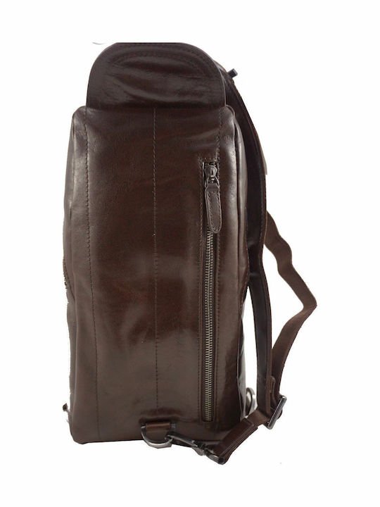 Leather Men's Bag Sling Brown