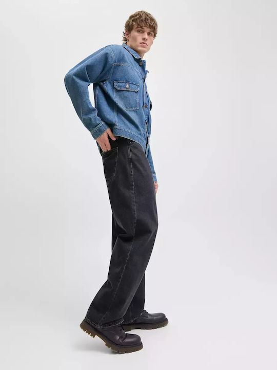 Jack & Jones Men's Jeans Relaxed Fit Straight Black Denim