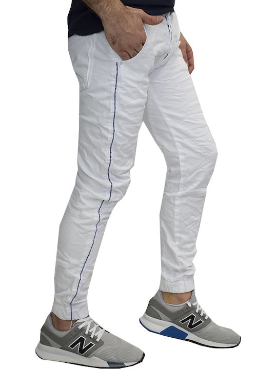 Ανδρικό Παντελόνι Τζιν White