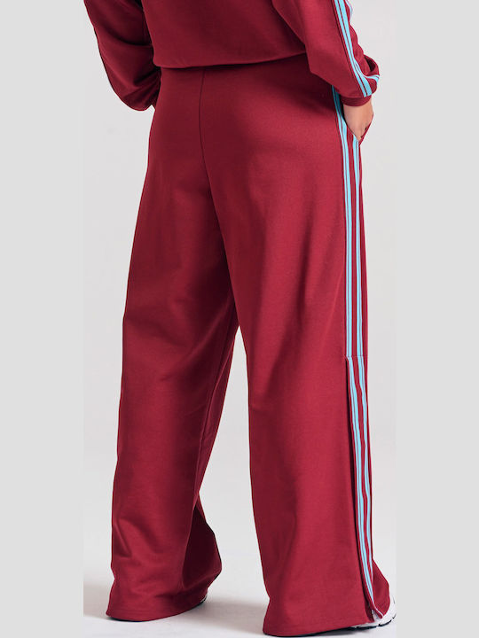 Sweatpants Flared Burgundy