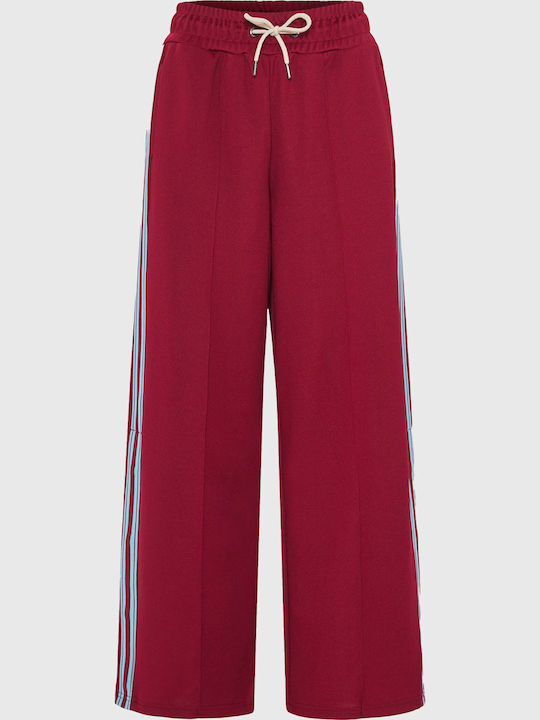 Sweatpants Flared Burgundy