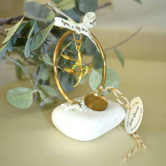 LiebeQueen Olive Branch Crystal Lucky Charm LiebeQueen Olive Branch Crystal Lucky Charm