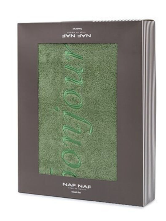 Naf Naf Πετσέτα Προσώπου Celadon Green 2τμχ