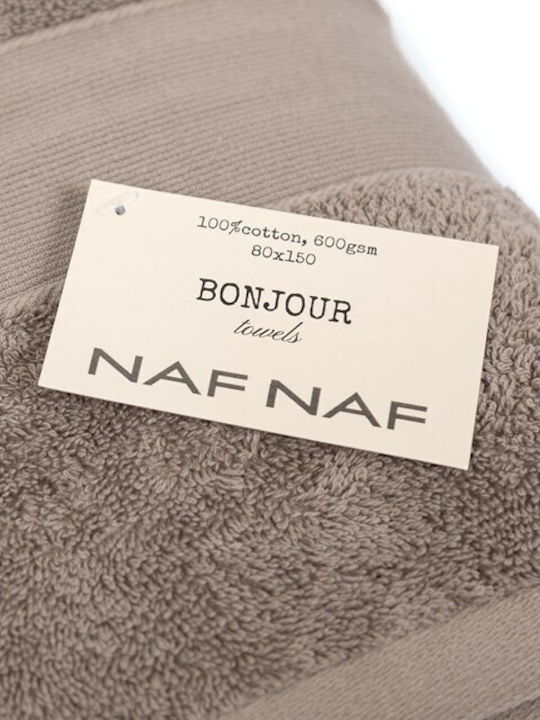 Naf Naf Bath Towel 80x150cm Vintage Grey
