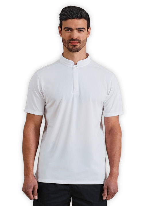 Premier Ανδρικό Διαφημιστικό T-shirt Κοντομάνικο White