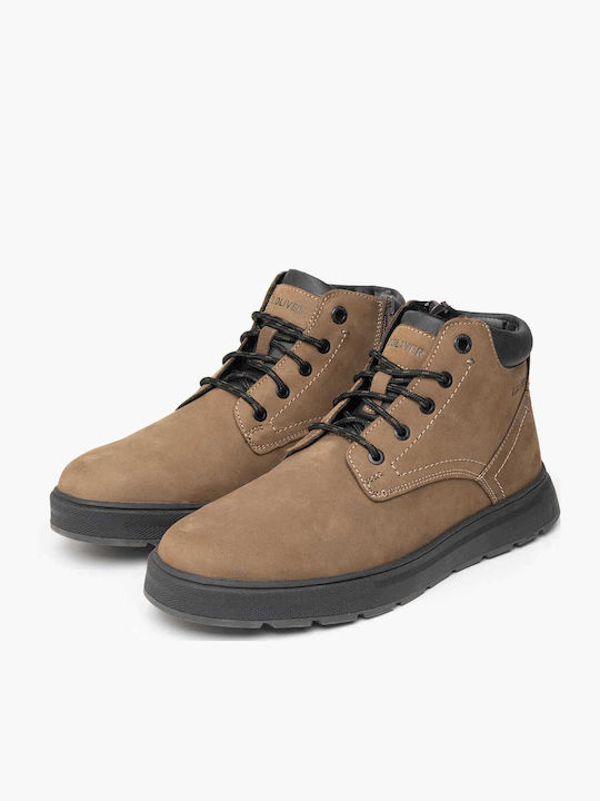 Leder Grün Stiefel