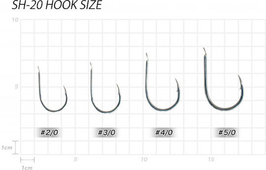Vanfook Sh-20 Jigging Fishing Hooks Japan Anti-Corrosive 5/0