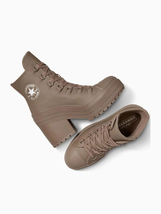 Chuck 70 De Luxe Ghete De Damă De Piele Maro