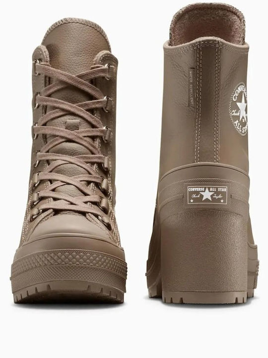 Chuck 70 De Luxe Ghete De Damă De Piele Maro